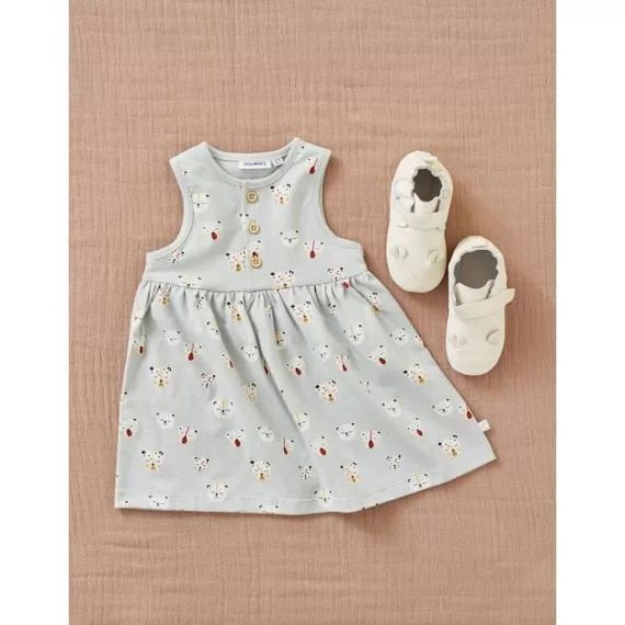 Robe à imprimé tigre bleu