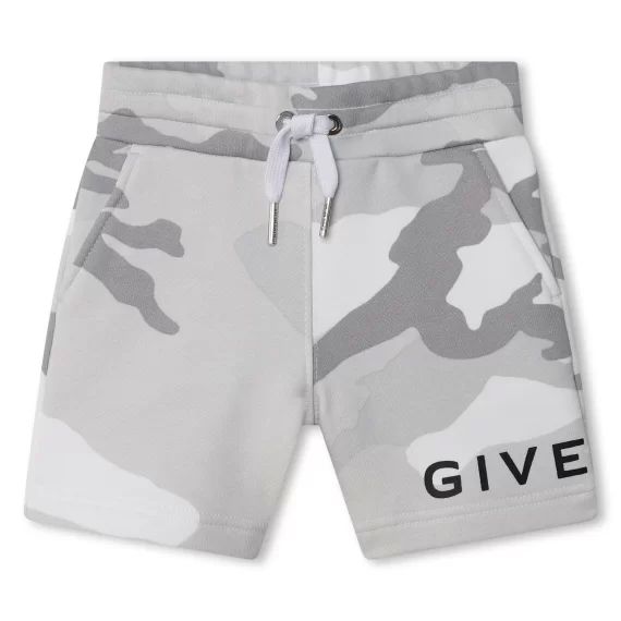 Short en molleton imprimé Garçon Gris