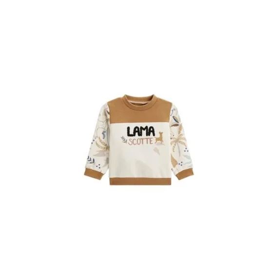 Sweat-shirt Bébé En Molleton Lamascotte Marron