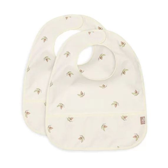 Bavoir Imperméable Rose (2pcs) – Jollein Blanc