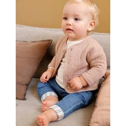 Pantalon bébé en denim denim brut