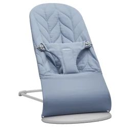 Transat Bliss – Bleu / Tissé, matelassage Pétale / Gris clair
