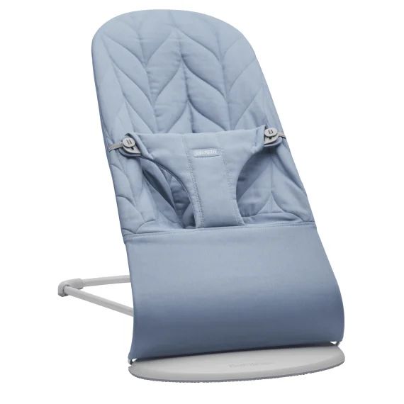 Transat Bliss – Bleu / Tissé, matelassage Pétale / Gris clair