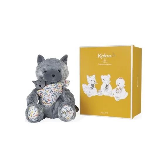 Coffret peluche Maman louve Louise Linoo (36 cm)