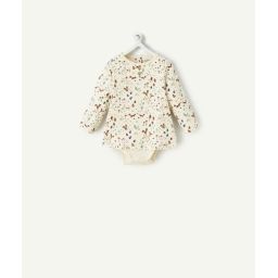 T-shirt body 2 en 1 bébé en coton biologique imprimé forêt –  – Soldes