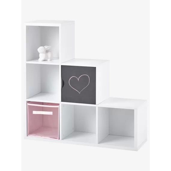 Meuble de rangement 6 cases blanc