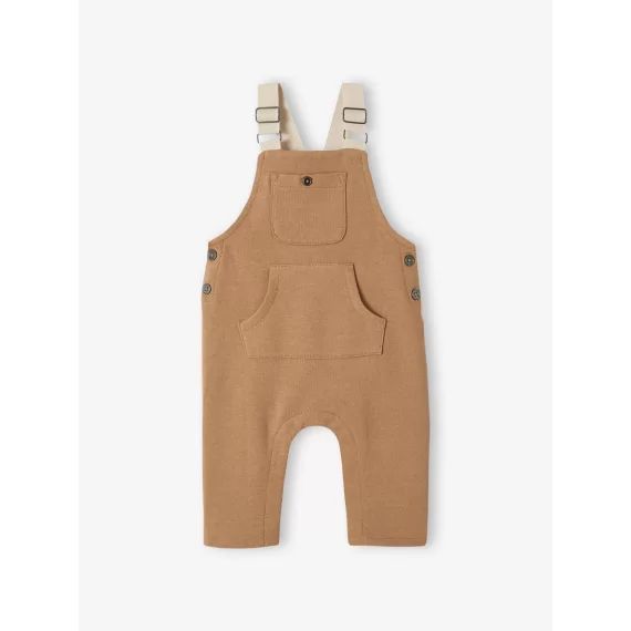Salopette bébé en molleton cappuccino
