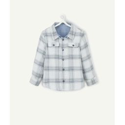 La chemise à carreaux réversible en coton –  – Soldes