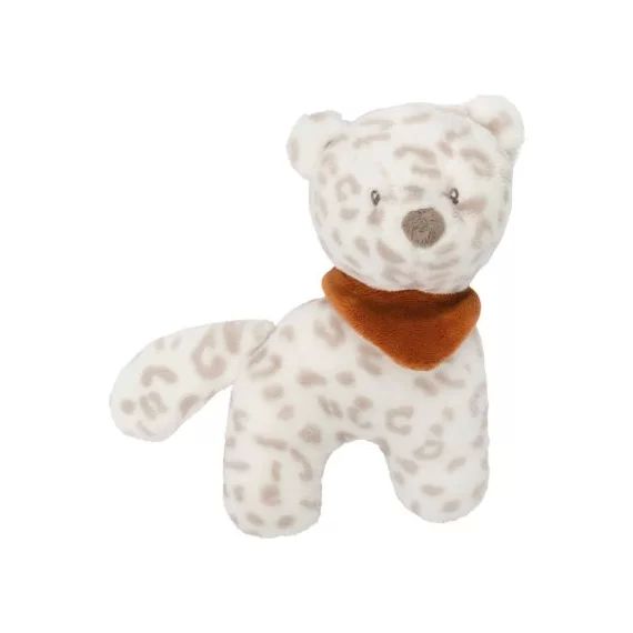 Hochet peluche Jungo léopard des neiges Boris & Jungo (19 cm)