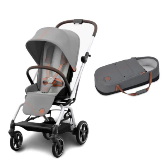 Poussette Cybex Eezy S Twist PLUS 2 – Châssis Silver + Cocoon S – Lava Grey (2022)