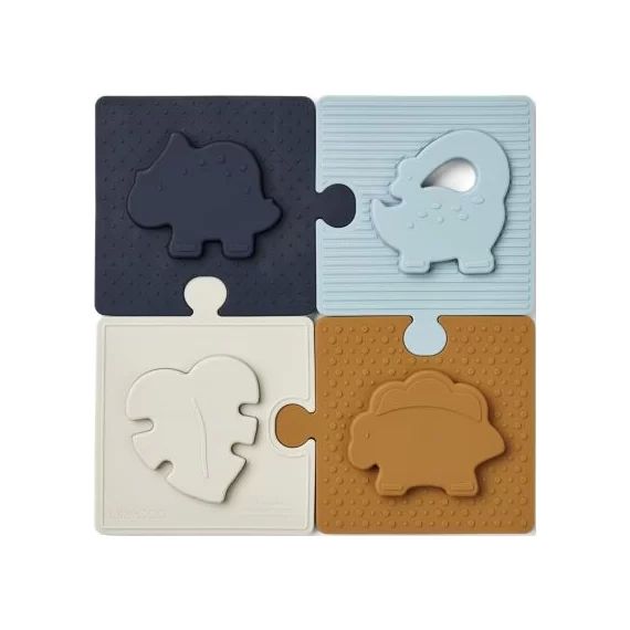 Puzzle en silicone Bodil Dino sea blue multi mix