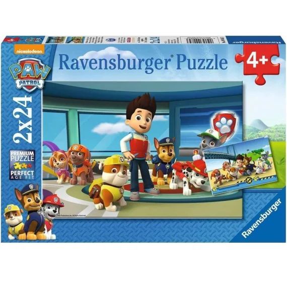 Puzzle Pat&rsquo;patrouille 2×24 Pcs Bleu