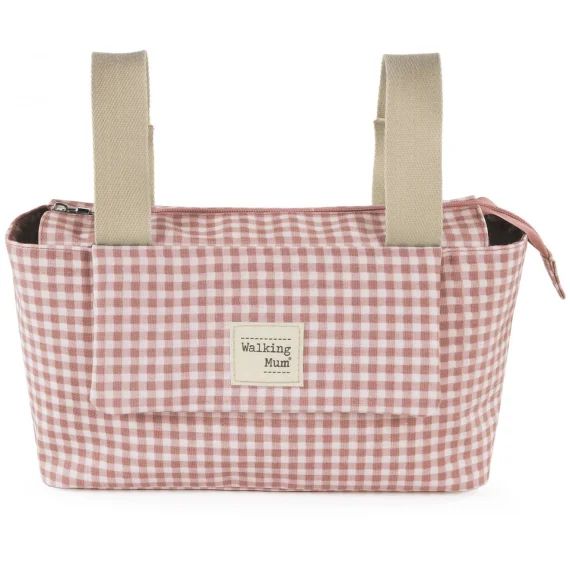 Sac À Poussette Rose, Blanc