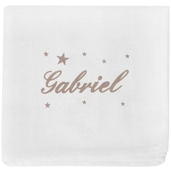 Lange étoile taupe personnalisable (70 x 70 cm)
