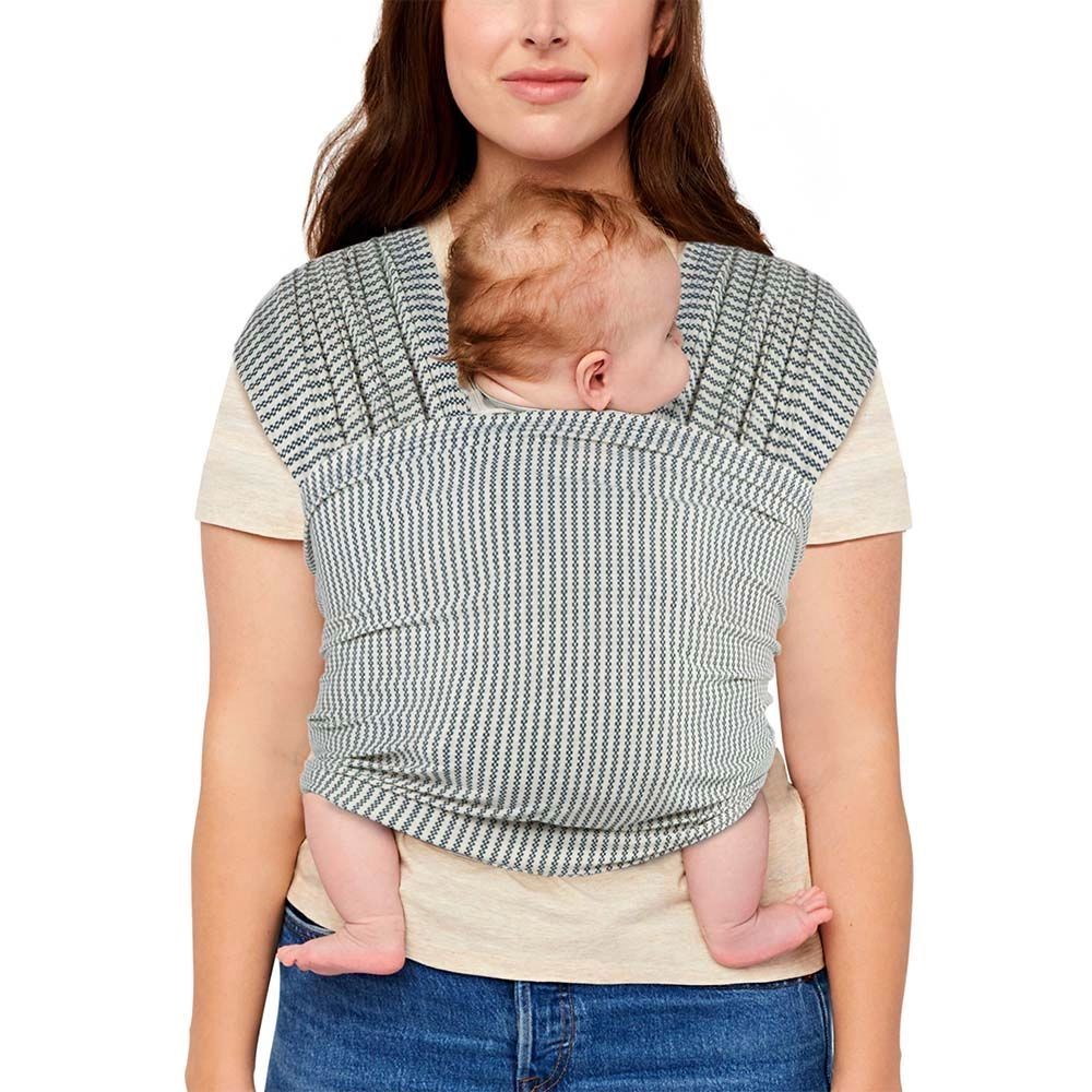Écharpe de Portage Ergobaby Aura – Navy Gingham Stripes