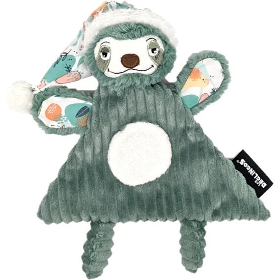 Doudou plat Chillos le Paresseux (28 cm)