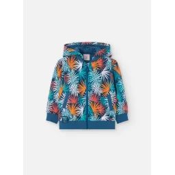 Gilet En Coton Avec Imprimé Tropical Multicolore