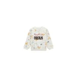 Sweat-shirt Bébé En Molleton Bloom Blanc