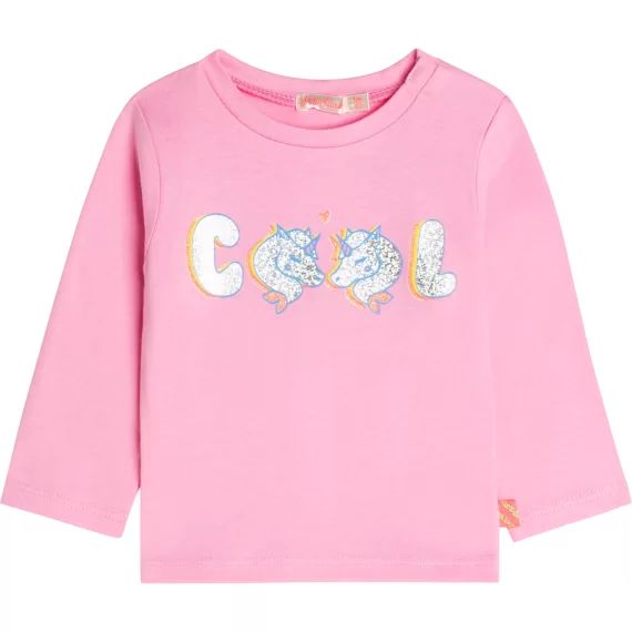 T-shirt avec imprimé licorne Fille Rose