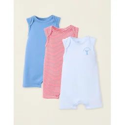 Pack 3 Pyjamas-combinaisons En Coton Multicolore