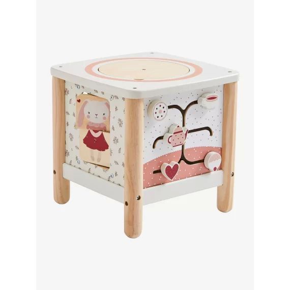 Grand cube d&rsquo;activités GRENIER en bois FSC® blanc