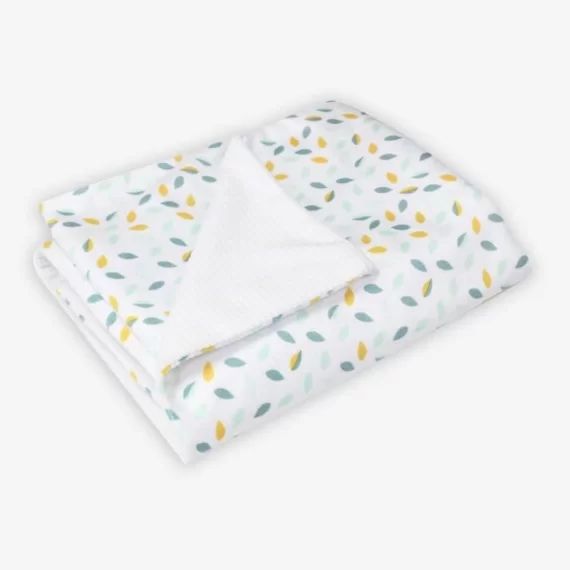 Couverture – Blanc – 75 x 100 cm – Velours – Pour bébé blanc