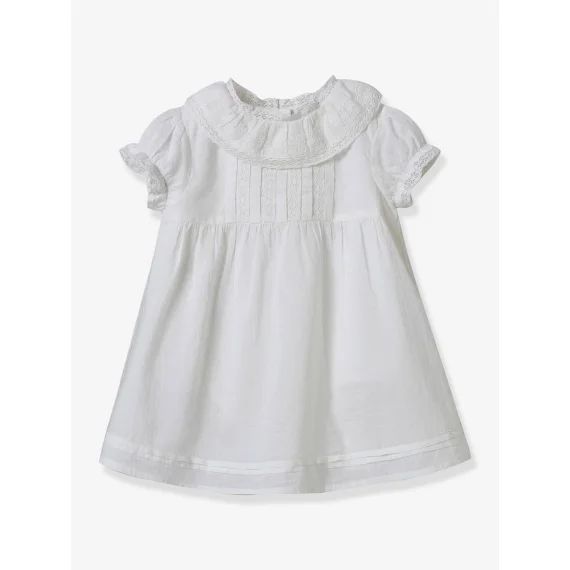Robe bébé collection fêtes et mariages CYRILLUS blanc