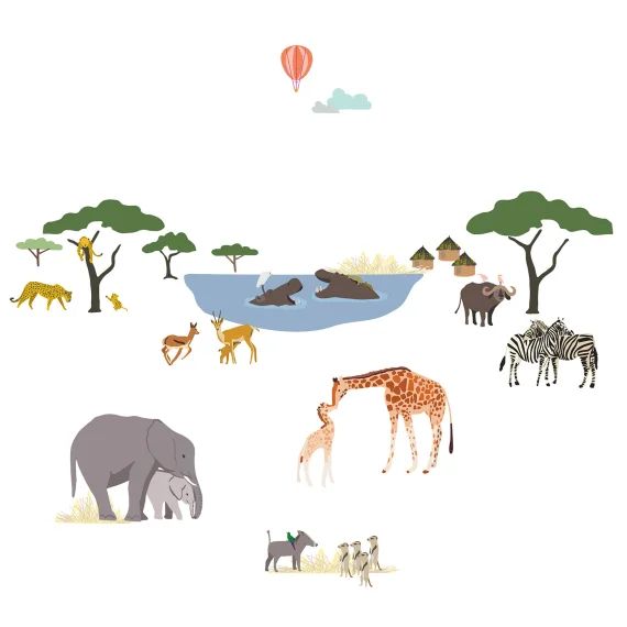 Sticker Easy safari
