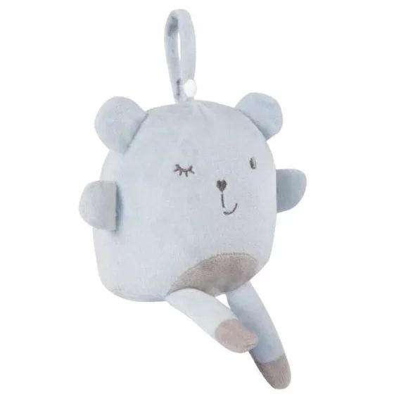 ROBA Jouet d&rsquo;Éveil à Suspendre Lil Cuties – Peluche Benny – Bleu clair bleu