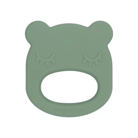 Anneau de dentition en silicone ours vert