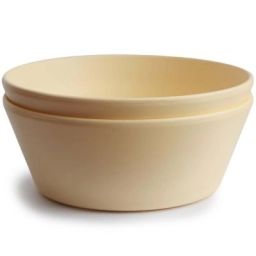 Lot de 2 bols ronds Pale daffodil