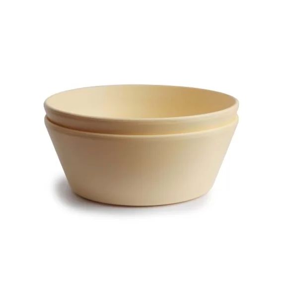 Lot de 2 bols ronds Pale daffodil