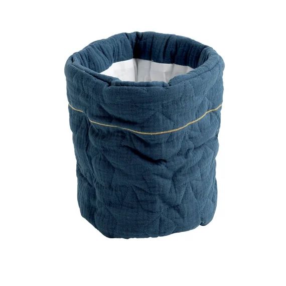 Panière En Coton Bleu