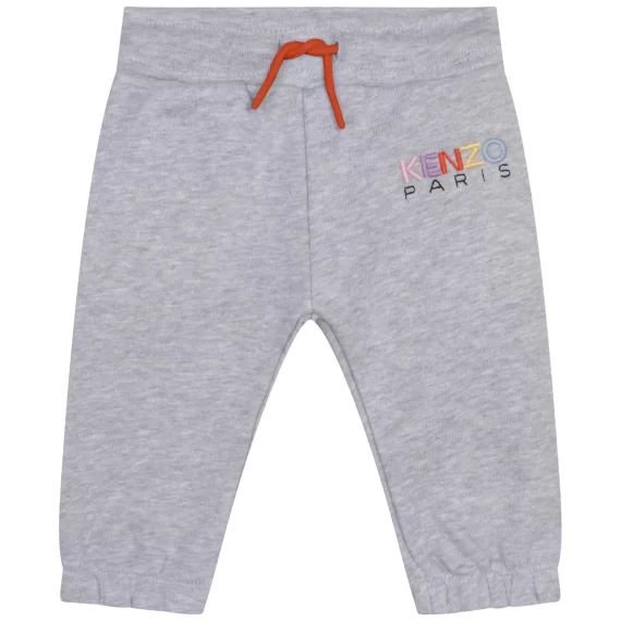 Pantalon de jogging en coton Fille Gris