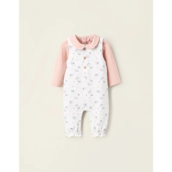 Body + Combinaison Grattée Avec Motif Blanc