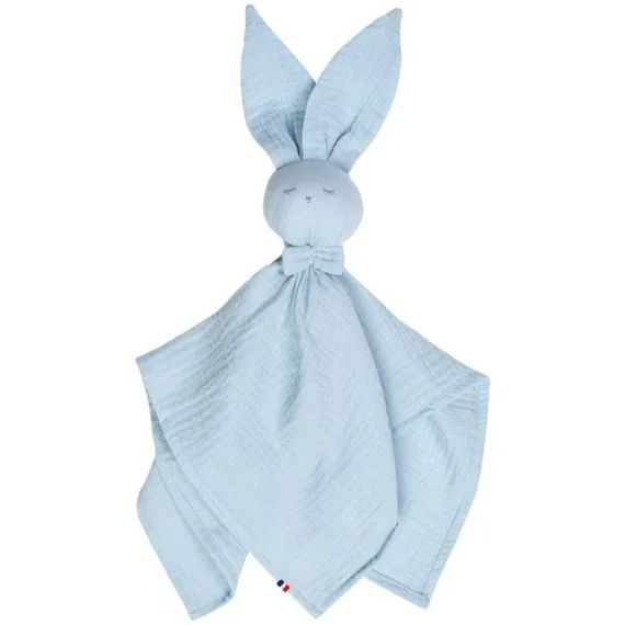 Sevira Kids – Doudou plat Lapin personnalisable Jeanne – Bleu TU bleu