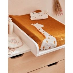 Matelas à langer girafe avec housse élastique en éponge