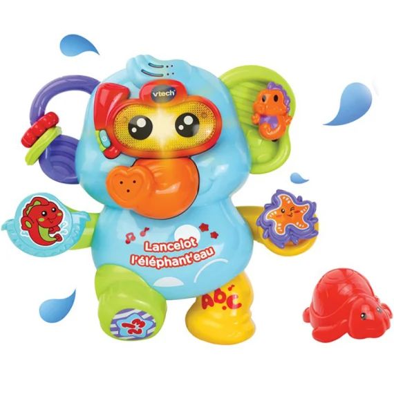Jouet de bain Lancelot l&rsquo;éléphant&rsquo;eau