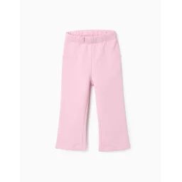 Pantalon Évasé En Coton Rose