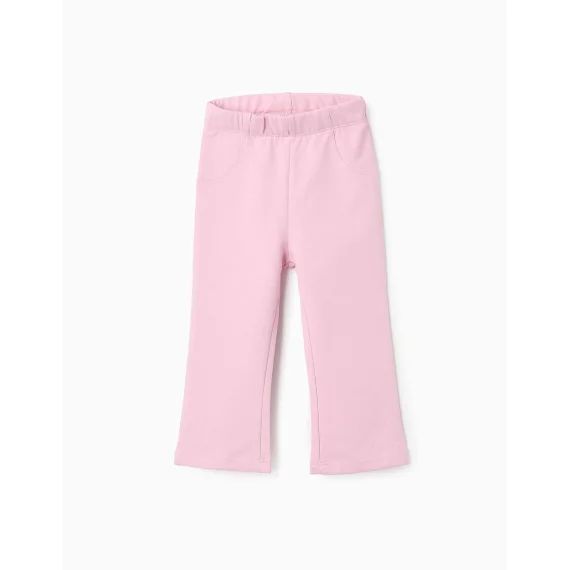 Pantalon Évasé En Coton Rose
