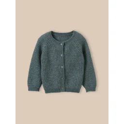 Cardigan En Maille Perlée Laine Et Mohair Tilleul