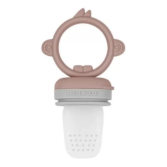 Grignoteur bébé en silicone – innovant – Caramel jaune