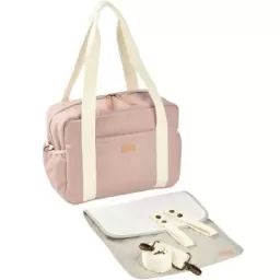 Sac à langer Paris rose poudré