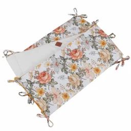 Tour De Lit Déhoussable Et Réversible Néo Vintage Blanc Imprimé Floral
