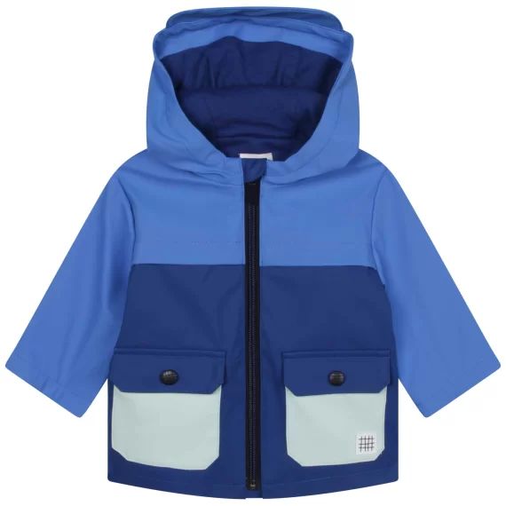 Ciré à capuche avec visière Garçon Bleu