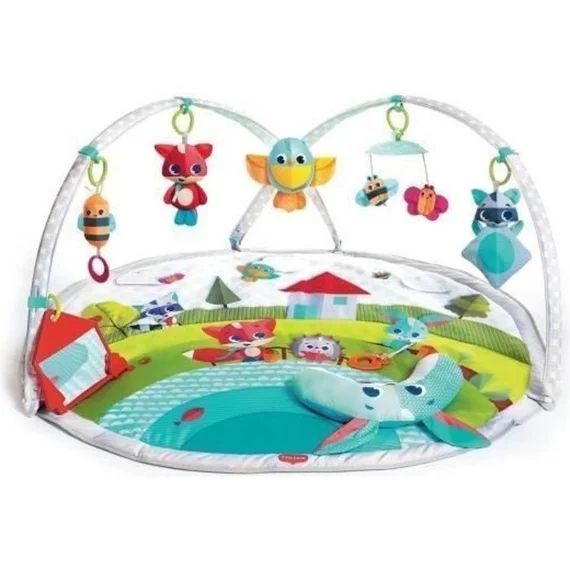 Tiny Love Tapis d&rsquo;éveil bébé Musical Dynamic avec ArchesAjustables , Dès la naissance, Collection Dans la Prairie, 110 x 90 cm vert