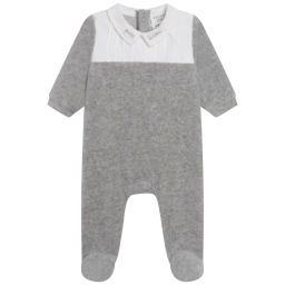 Pyjama en velours Garçon Gris
