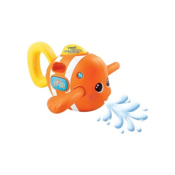 Jouet d&rsquo;éveil de bain musical Léon, p&rsquo;tit poisson à chansons