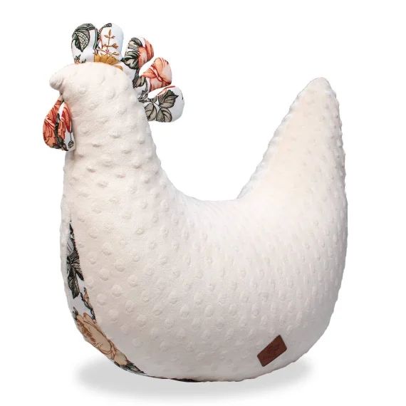 Coussin D&rsquo;allaitement Poule Néo Vintage Écru