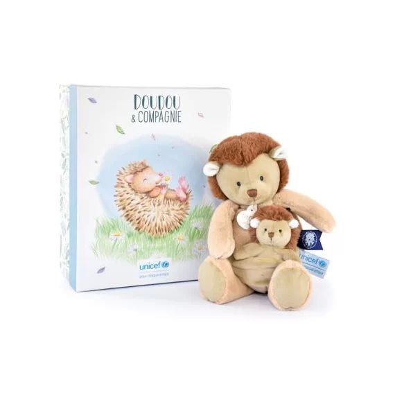 Coffret peluche Hérisson et son bébé (25 cm)